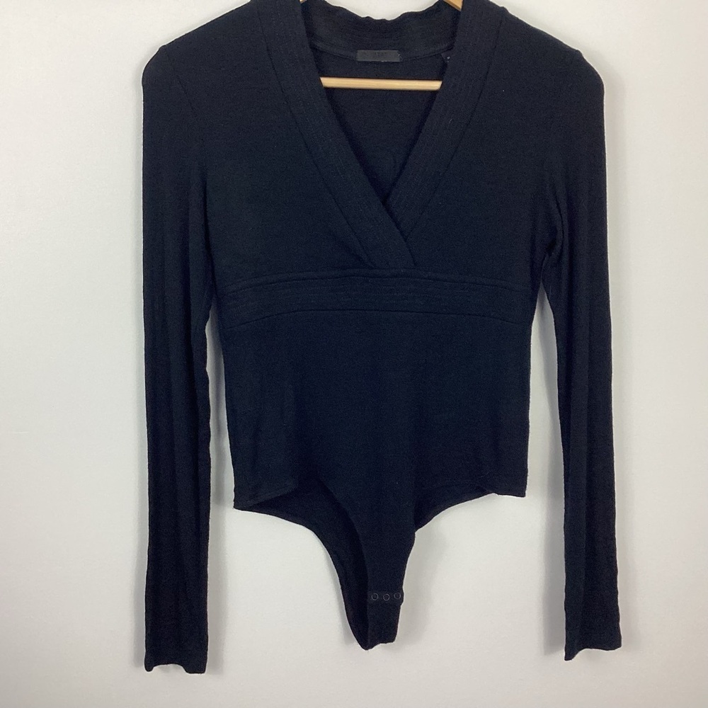 ATM Anthony Thomas Melillo V-Neck Trapunto Bodysuit Size Medium